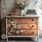 Redesign With Prima Decoupage Paper For Furniture Feathers In The Glow A1 Fiber
