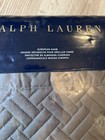 Ralph Lauren Euro Pillow Sham Greenwich Met Grey Quilted 26  X 26  New