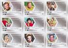 Star Trek 50th Anniversary Complete 100 Card Silver Foil Base Set Plus 2 Empty