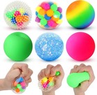 6 Set Of Sensory Stress Balls - Non-toxic Fidget Toys For Anxiety Relief