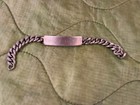 Vintage Us Navy Sterling Elco Id Bracelet W Dog Tags Grouping - 1950s Korean War
