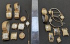 Lot Of 18 Gold Filled Watches Work And Scrap 196 Grams Gold Filled Bulova-elgin