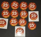 14th  Print 25 Cent  Set Of Aafes  Pogs  Extra Fine From 2010