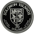 Solomon Islands  30 1975 Proof Fine Silver 24k Gold Plated  cuscus 