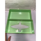 Vintage Green Plastic Tissue Box Cover Starburst Mid Century Modern Retro Mcm