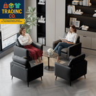 Accent Chairs Set Of 2  Black Leather Accent Chair  Comfy Living Room Chair  Coz