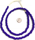 Vintage Big Hole Czech Royal Blue Glass African Trade Beads