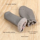 4 Pairs Leather Finger Cots Needle Felting Finger Protector Embroidery Crochet 