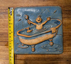 Gretchen Kramp Bathtub Art Tile 5 5 x5 5  Blue