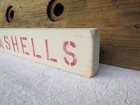 20 Inch Wood Hand Painted Seashells Sign Nautical Maritime Seafood   s437 