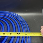 Huge 14    Cobalt Blue Spiral Table Decor Flat Platter Bowl Art Glass Heavy