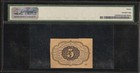 5 Cent Fractional Currency Inking Error Civil War Note Money Fr 1230 Pmg 30