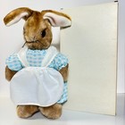 1987 Eden Toys Mrs  Rabbit Plush Beatrix Potter Style 30565 With Box