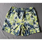 The North Face Mens Class V Pull On Water Swim Shorts Yellow Blue Floral Medium