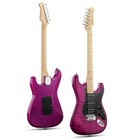 Donner Dst-95 Electric Guitar With Amp And Accessories Full-size Violet Purple