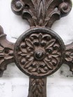Antique-style Decorative Rustic 9 5  Cast Iron Cross Christian Jesus Christ God