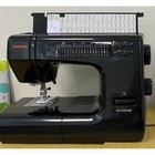 Janome Hd5000 Black Heavy Duty Sewing Machine   Bonus Kit Refurbished