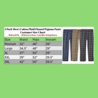 3 Pack Mens Cotton Flannel Plaid Pajama Pants Lounge Sleepwear Elastic Waistband