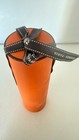 Authentic Hermes Cylindrical Orange Gift   Packaging Box W Ribbon