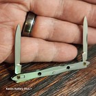 Colonial Tuxedo Middle Swell Knife Made In Usa 3  Closed Stainless Blades
