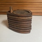 Vintage Wood Stacking Set Of 8 Coasters Cork Wood Mid Century Mcm Japan