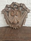 Antiques Pediment Handmade Woodcarving