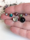 Multicolor Rhinestone Pearls Metal Flowers Crafting Embellishments Lot Of 45