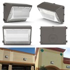 2x 120w Led Wall Pack Light W photocell Dusk To Dawn Commercial Industrial 5000k