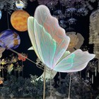 31 4 In 2pc Rainbow White Butterfly Floor   Ceiling Lamp Set-wedding Party Decor