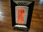 James Bond 007 Double Sided Zippo Lighter Mint In Box