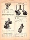 1910s Herr   Company Lancaster Pa Catalog Page Furniture Casters Advertising