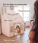 Play Tent With Mat   Lights  Indoor outdoor Teepee For Kids Age 3 