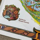 Vintage 1979 Disneyland Souvenir Wall Map Poster Big Thunder Mountain 30x44 Rare