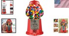 New Us 15 vintage Candy Gumball Machine   Bank With Stand Metal Base Glass Globe