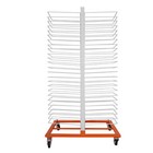 50 Shelves Powder Coated Drying Rack 4 Wheels For Cabinets shelves paint Shops