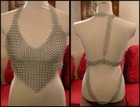 Aluminum   Silver   Sports Bra   Medieval Chainmail 10mm