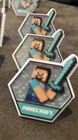 12 Minecraft Rings Cupcake Toppers Birthday Cake Decorations Party Favors Boys