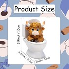 Highland Cow Figurine For Book Shelf Decor  Highland Cows Themed Gifts For Women