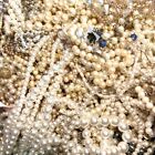 1 Lb Broken Pearl Costume Jewelry Lot Pearls Pound Repurpose Craft Vintage Beads