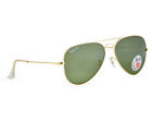 Ray-ban Sunglasses Rb3025 Aviator Classic Gold Frame Polarized Green Lens 58mm