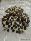 Antique   Vintage Button Lot 2 Lbs Military Army Eagle Waterbury F d  Victorian