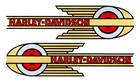 Decal Set For Harley 1936 - 1939 All Models - Vinyl Peel   Paste