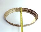 Vintage 1960s Oval Gold Filigree Vanity Mirror Tray Hollywood Regency