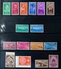 India 1946-1957  35 Stamps Mnh   Mlh  11  Complete Sets 
