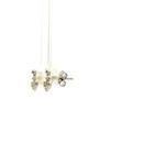Nib Effy Sterling Silver And Diamond Anchor Stud Earring  390 Retail