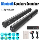 Surround Sound Bar 4 Speaker System Wireless Subwoofer Tv Home Theater   Remote