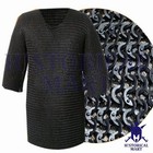 Butted 10mm Ring Mild Steel Chain    mail Shirt  short Sleeve  Black Finish