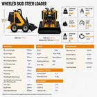 Mms Mini Skid Steer Loader Wheel Stand-on Loader Ms360 Rato Gas Engine Free Ship