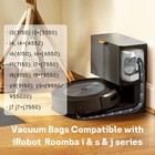 6 Pack Reusable Vacuum Bags For Irobot Roomba Series  Vacuum Replacement 