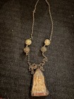 Thai Buddha Amulet Clay Necklace Remnants Of Gold Leaf Rustic Worn Vintage